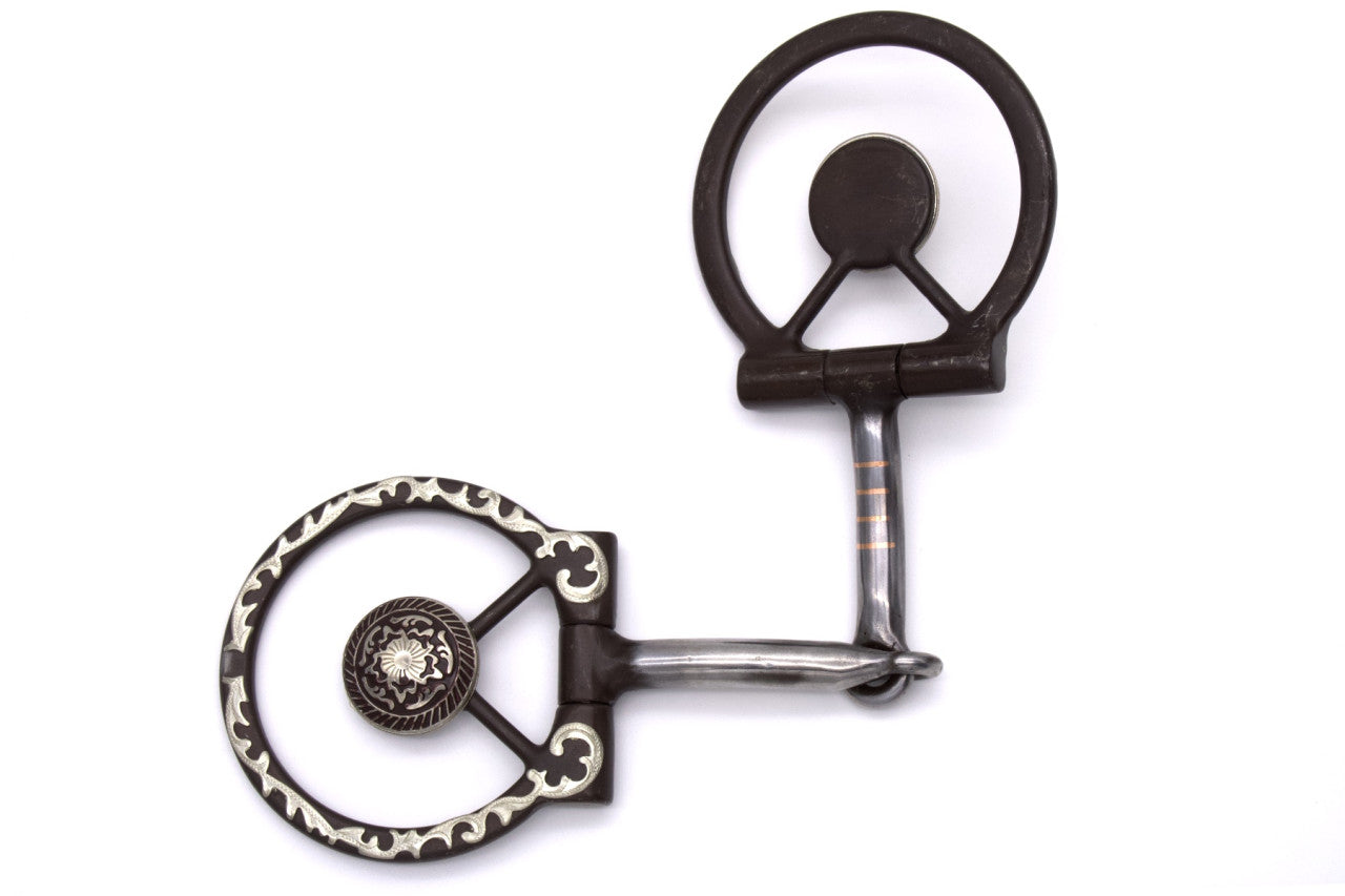 Wędzidło Western O-Ring Snaffle z ozdobnym Concho