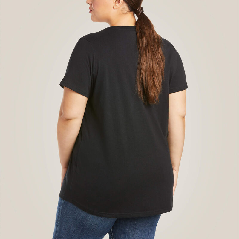 Koszulka Damska Ariat Rebar Cotton Strong V-Neck
