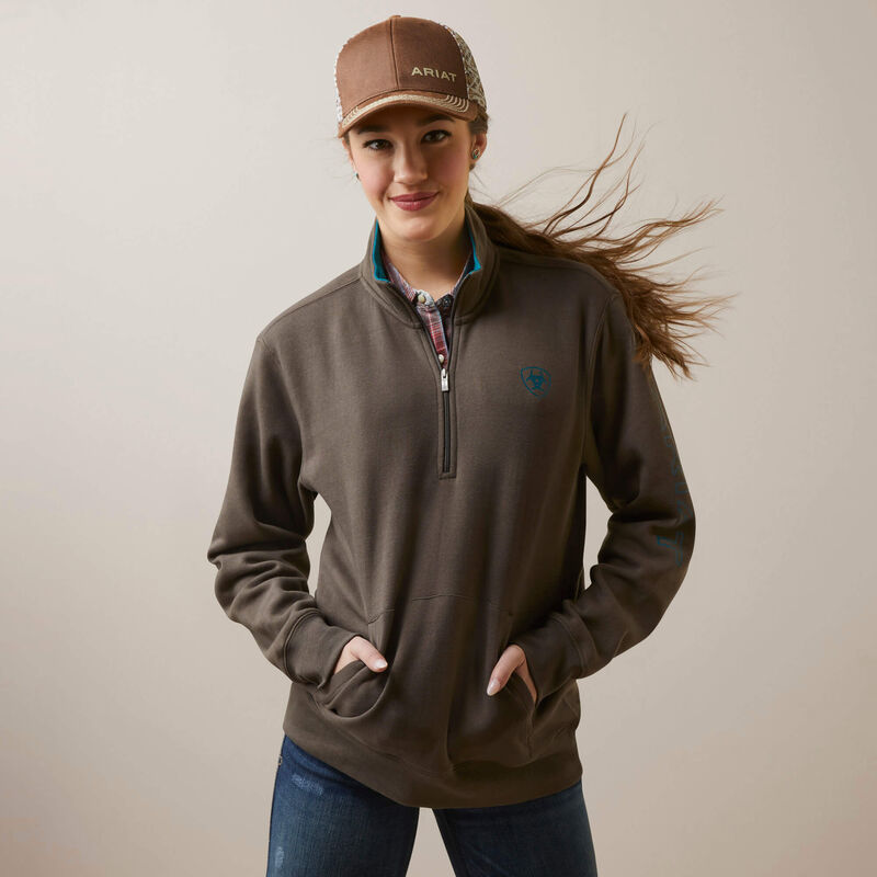 Damska bluza Ariat Logo Zip Sweatshirt