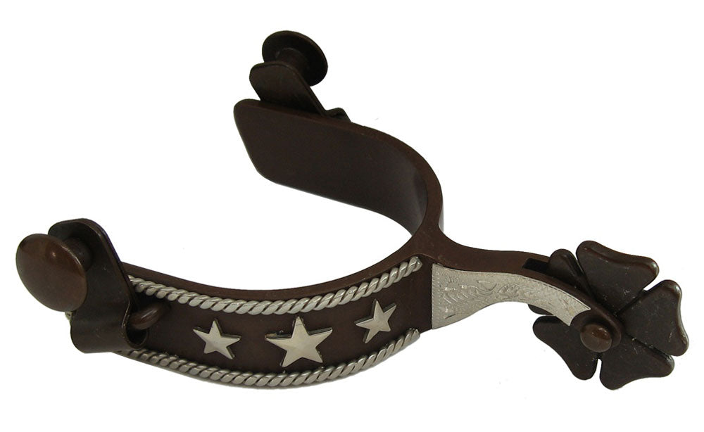 Ostrogi westernowe Texas Stars & Rope Trim