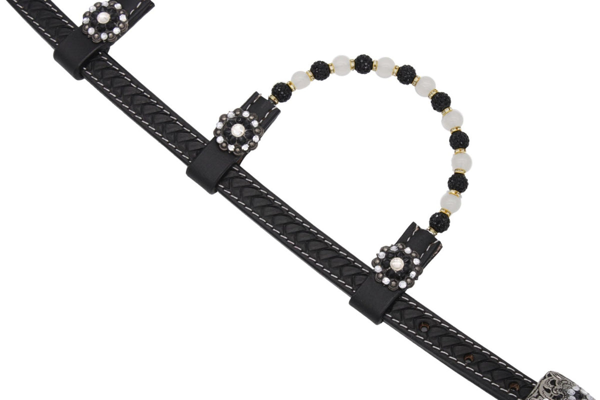 Ogłowie Westernowe Black & Silver Elegance