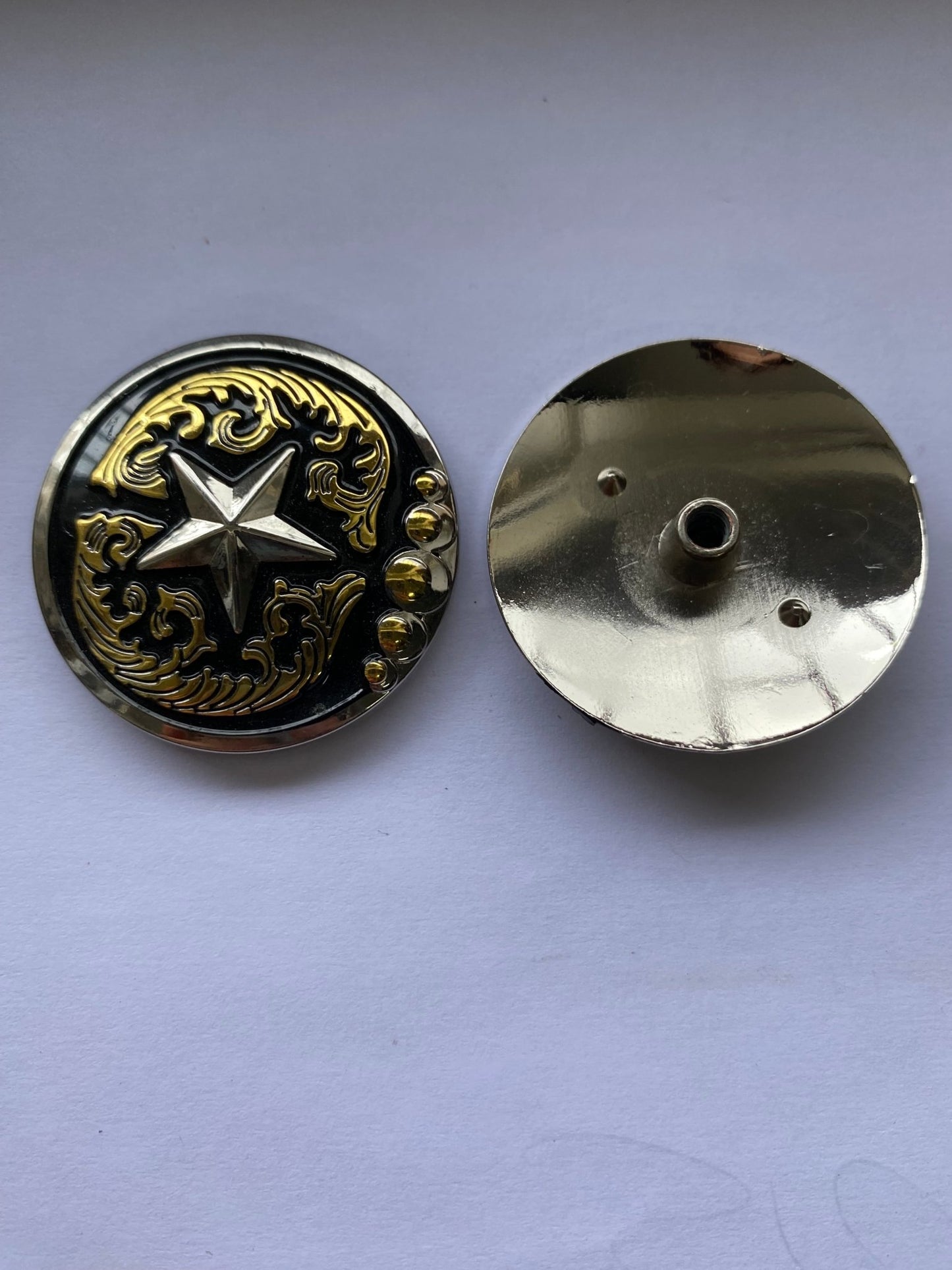 Concho- 3,8cm- gwiazdka