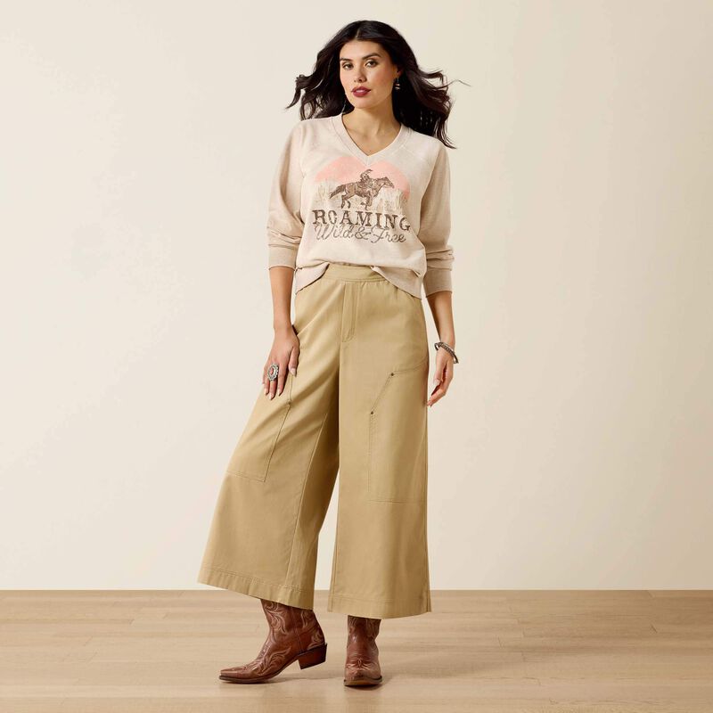 Bluza Ariat Victoria Sweatshirt KHAKI HEATHER