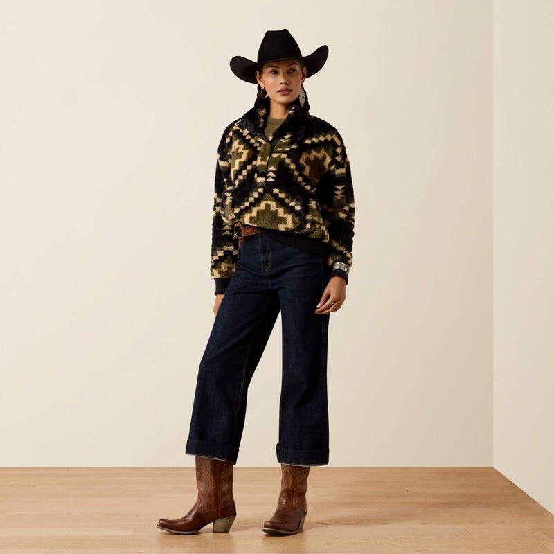 Bluza Polarowa Ariat Berber Sweatshirt Black Olive
