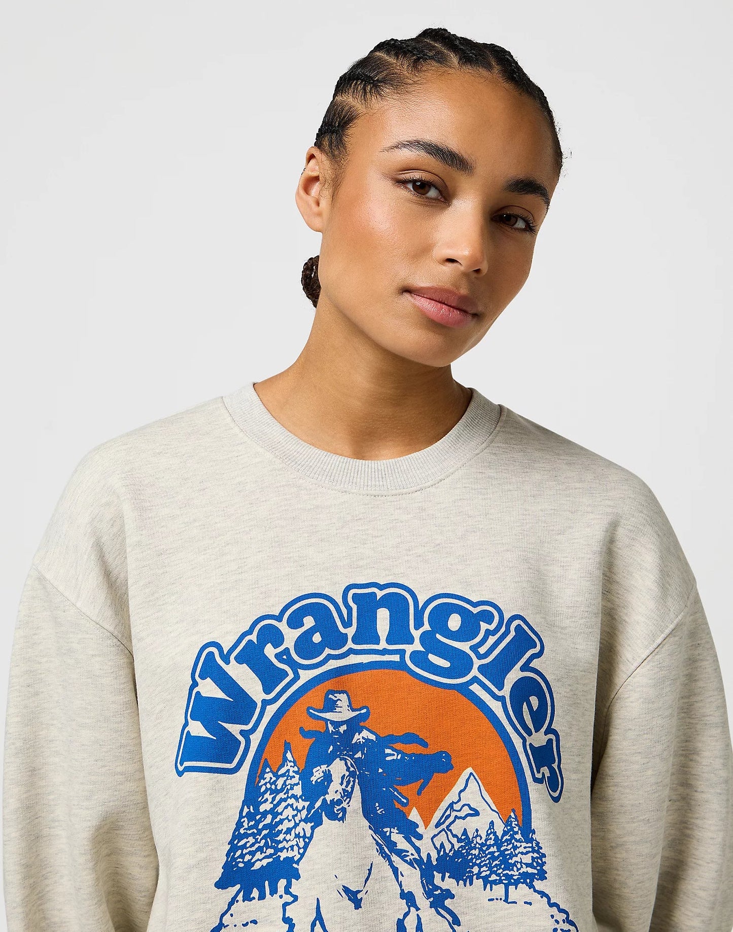 Bluza Wrangler Oversized Sweat - Oat Mele