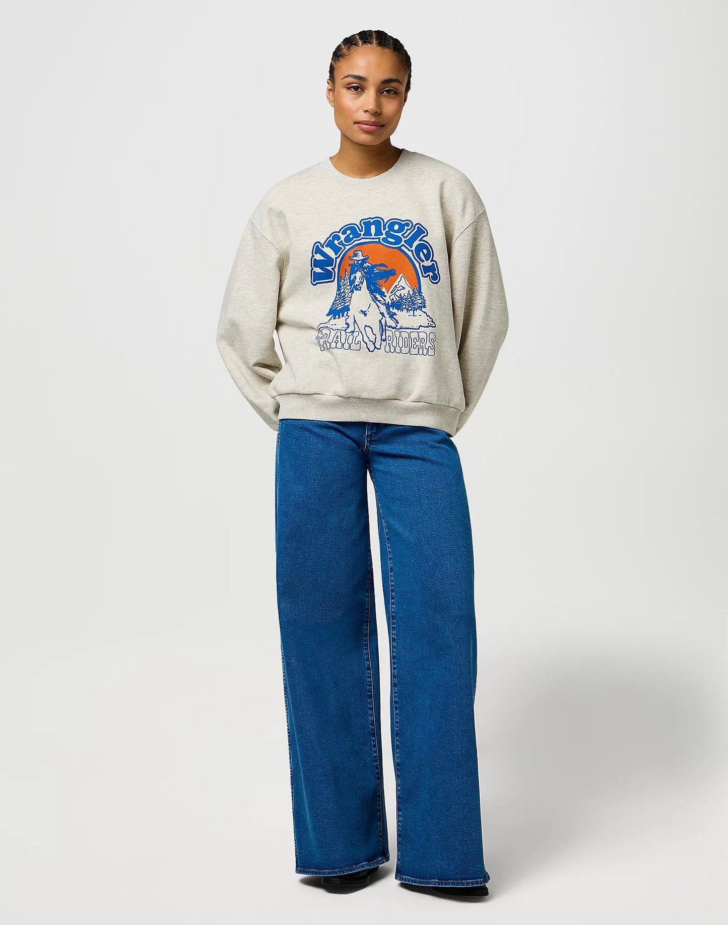 Bluza Wrangler Oversized Sweat - Oat Mele