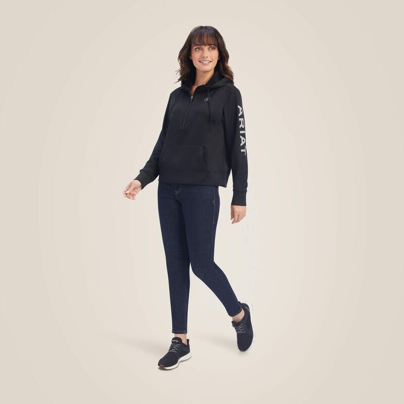 Bluza z kapturem Ariat Tek Hoodie 1/2 Zip Hoodie