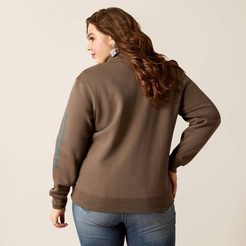 Damska bluza Ariat Logo Zip Sweatshirt
