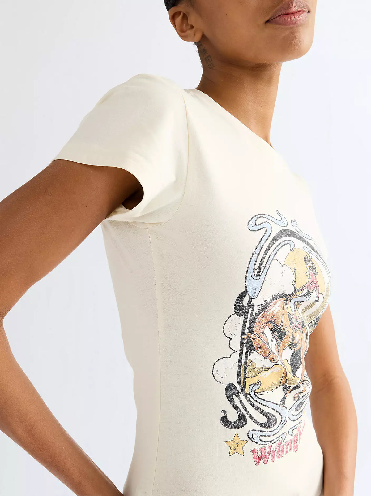T-shirt Slim Shrunken Band Tee