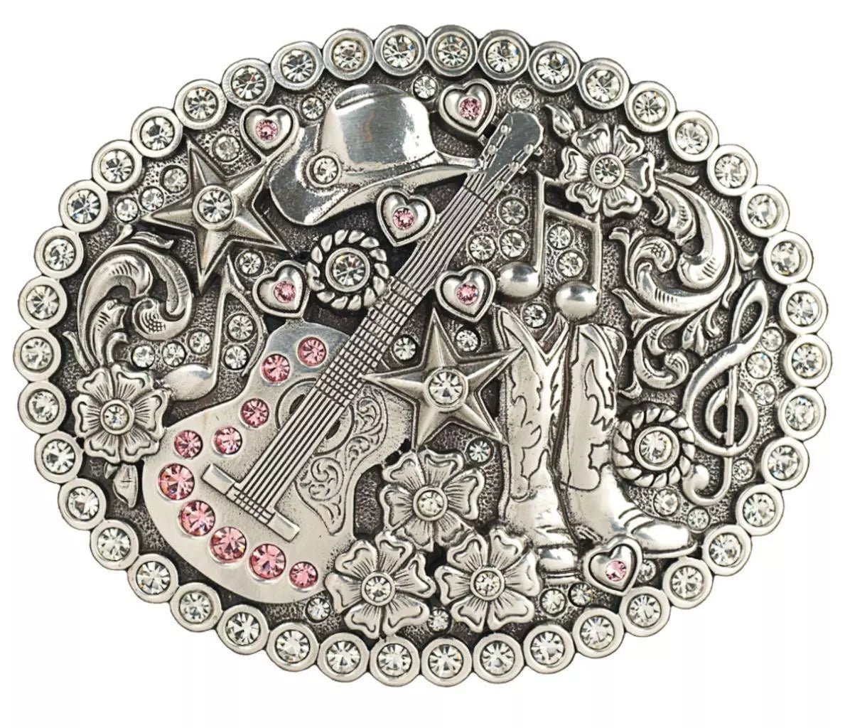Klamra Blazin Roxx Oval Music Crystals Silver