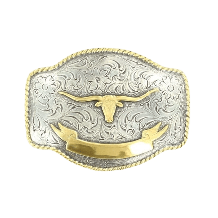 Klamra Nocona Steer Head Rectangular Buckle
