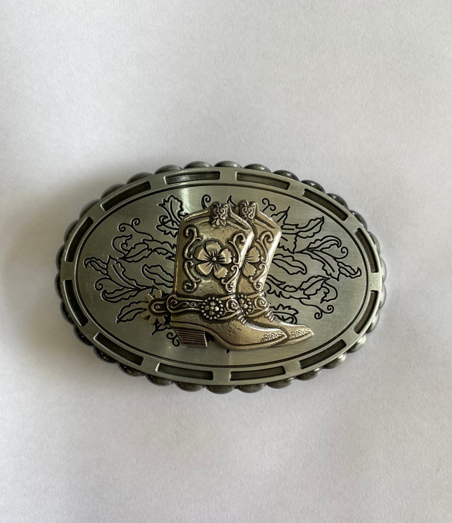 Klamra westernowa- Silver Cowboy boots