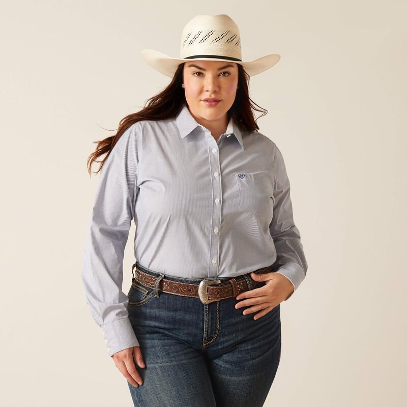 Koszula damska Ariat Kirby Stretch TRUE BLUE