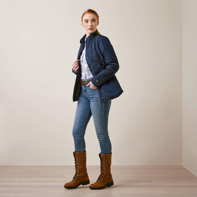 Koszula Damska Muir Blue Jacquard