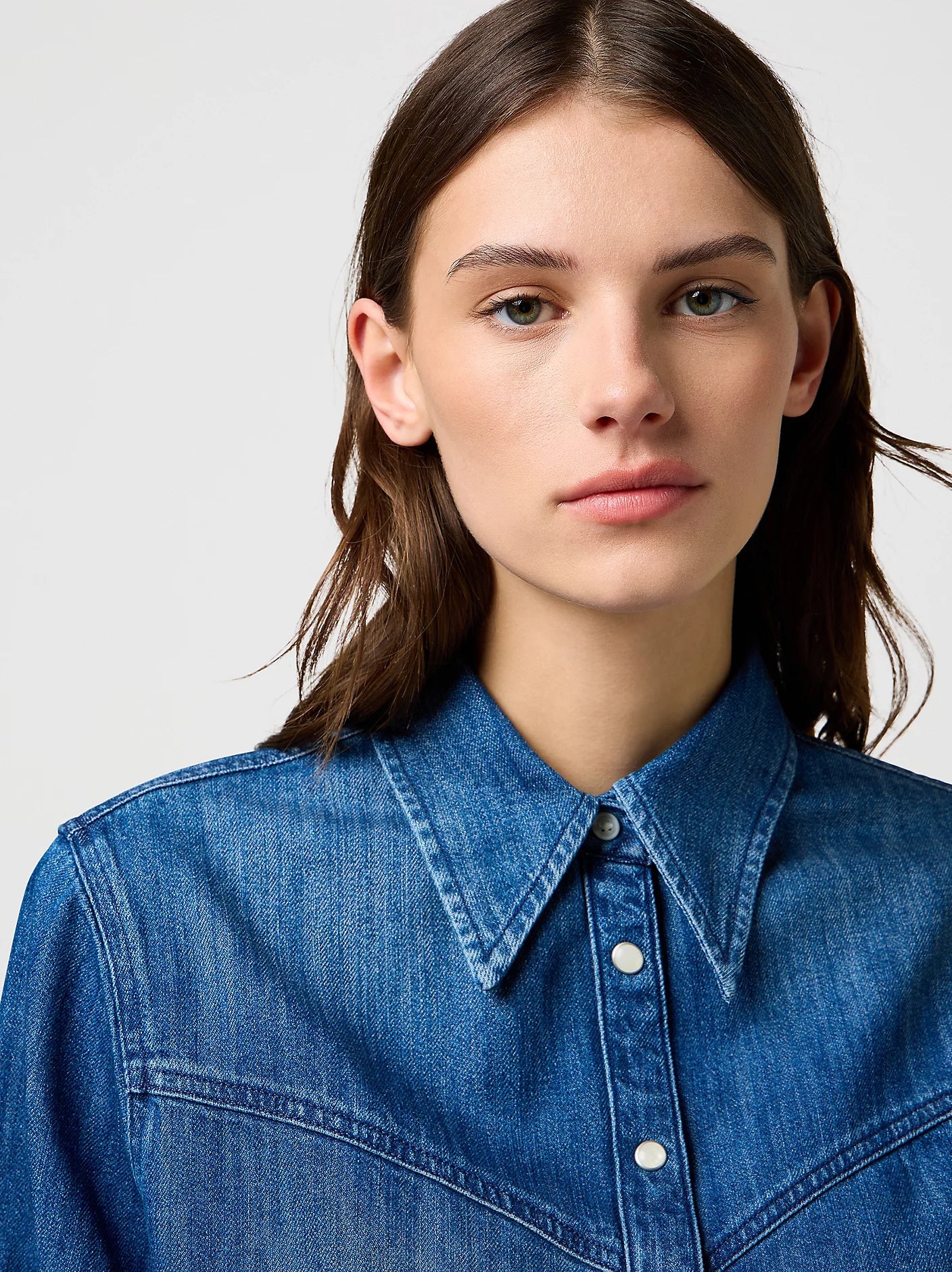 Koszula damska Regular Yoke Denim