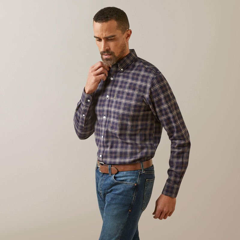 Koszula Ariat Clement Navy Plaid