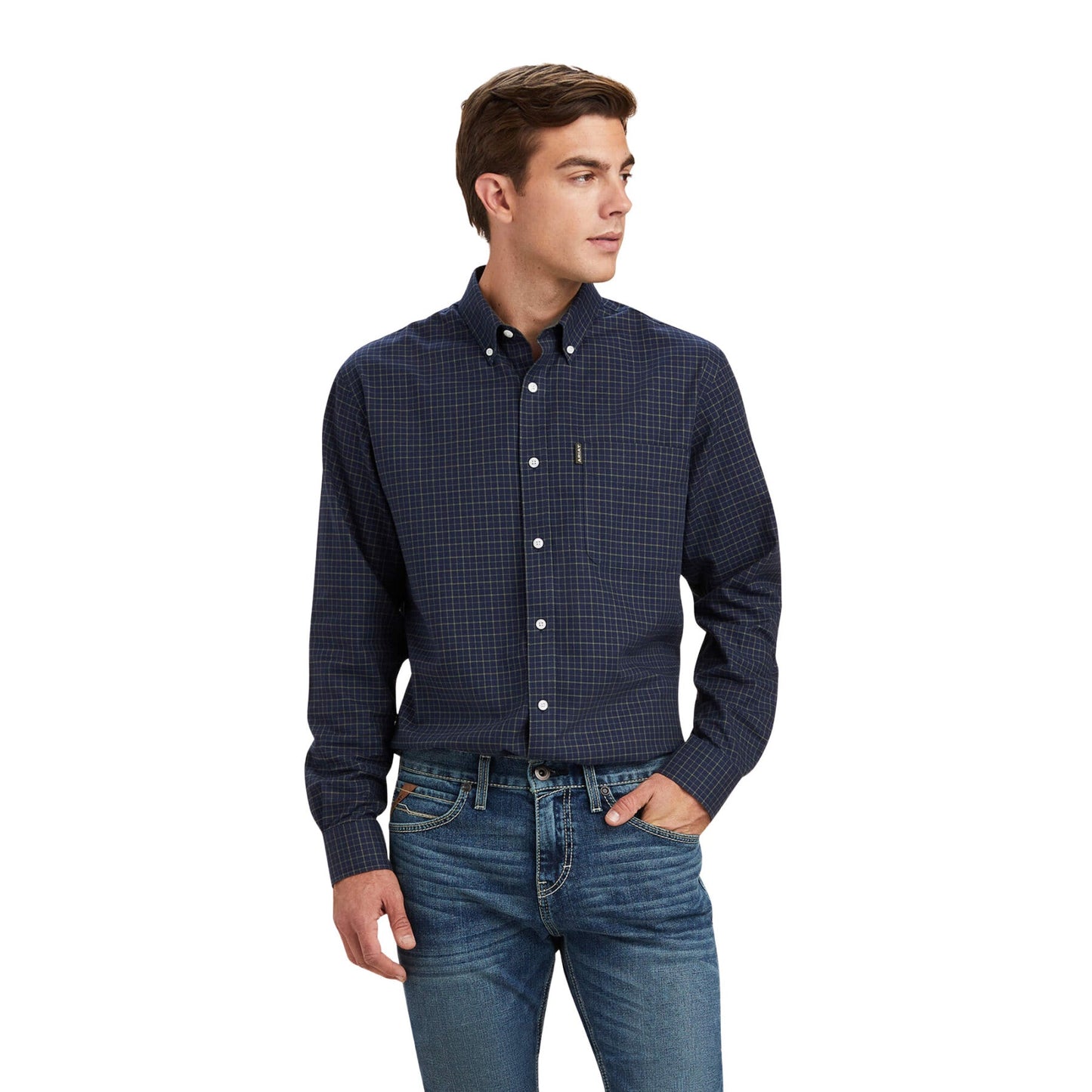 Koszula Ariat Clement Navy Tattersall
