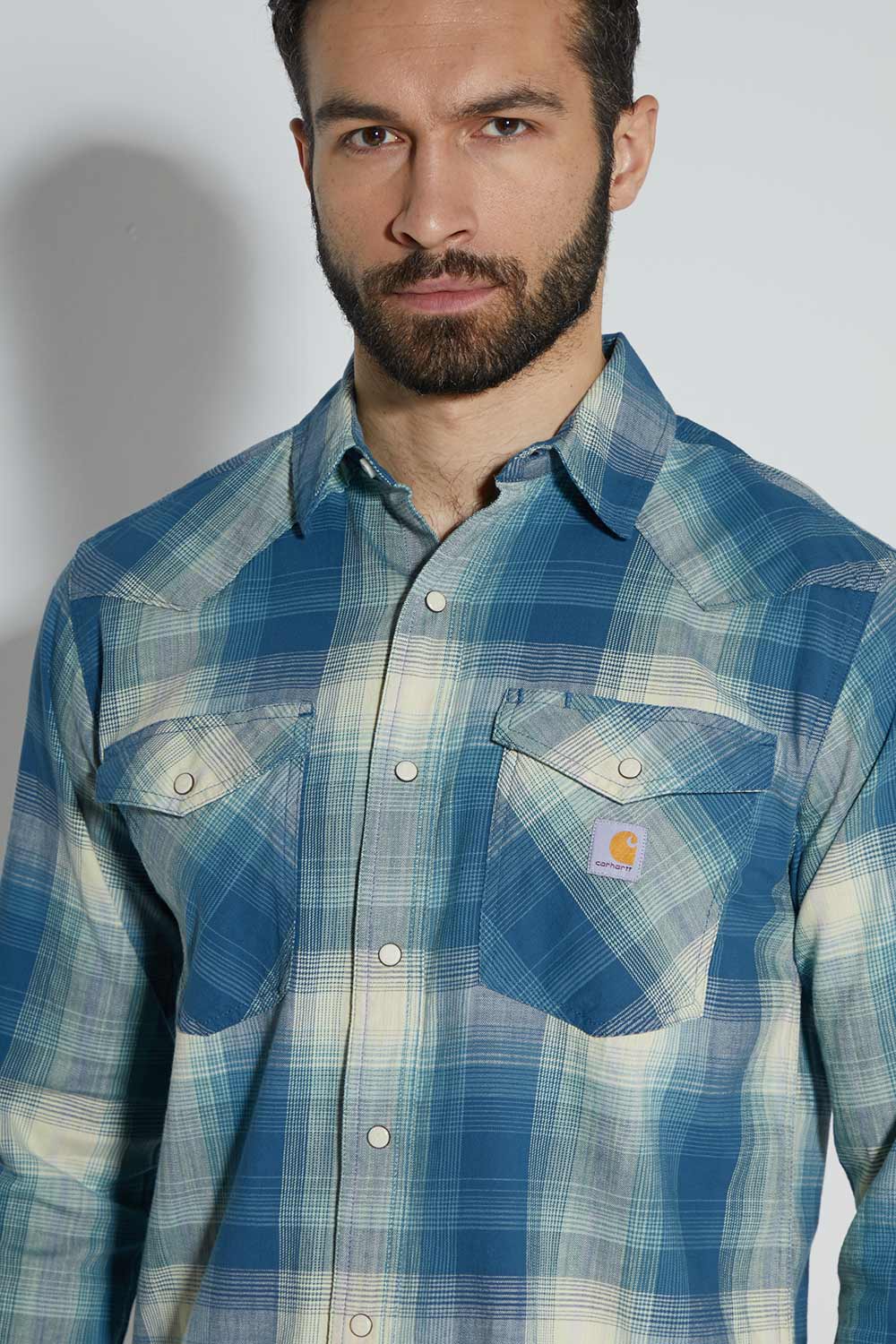 Flanelová košeľa Carhartt Rugged Flex® strednej hmotnosti – rôzne farby