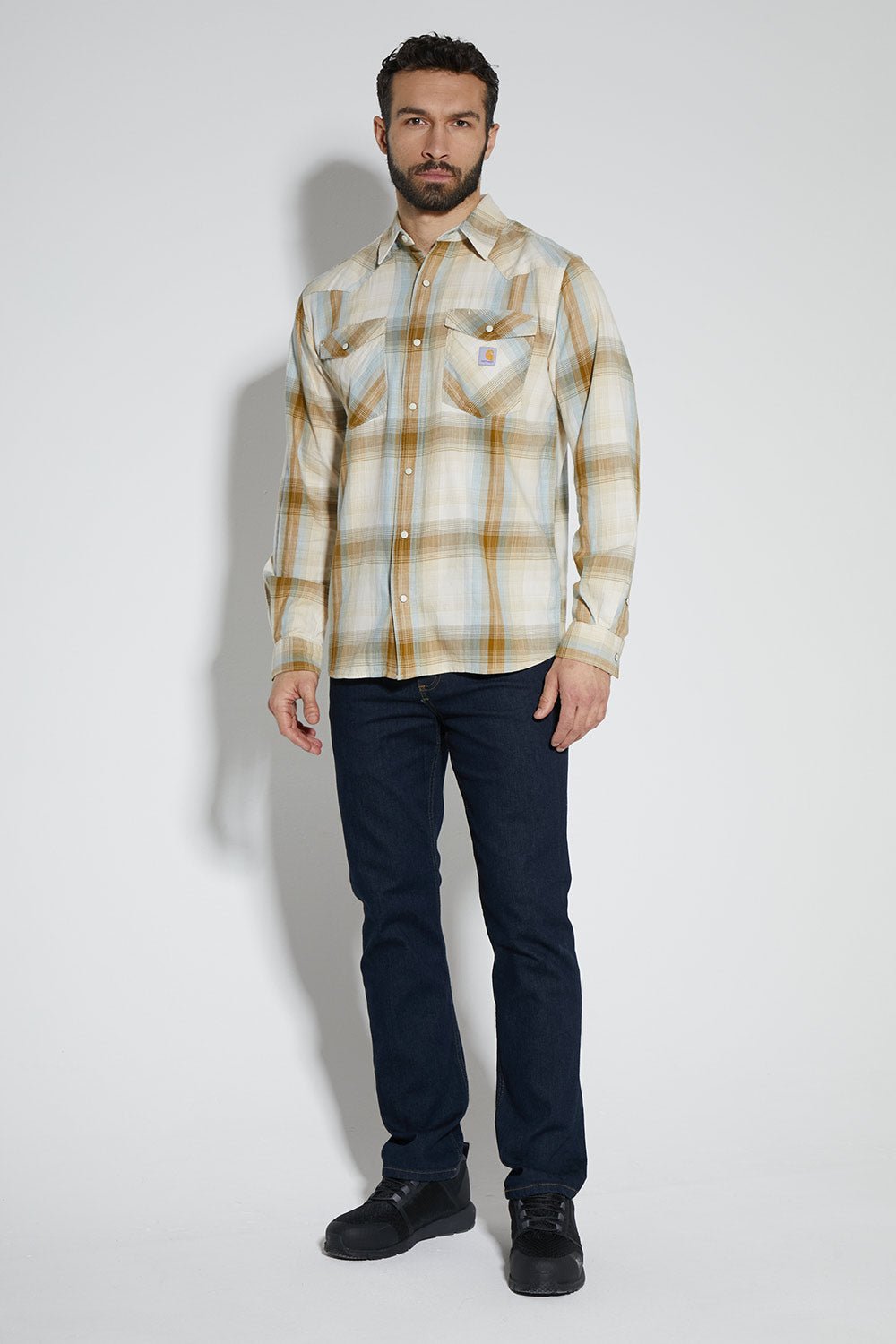 Flanelová košeľa Carhartt Rugged Flex® strednej hmotnosti – rôzne farby