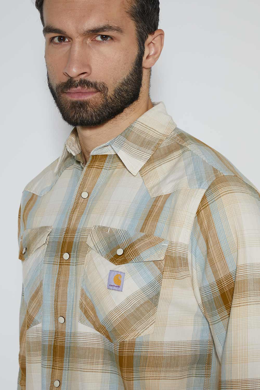 Flanelová košeľa Carhartt Rugged Flex® strednej hmotnosti – rôzne farby