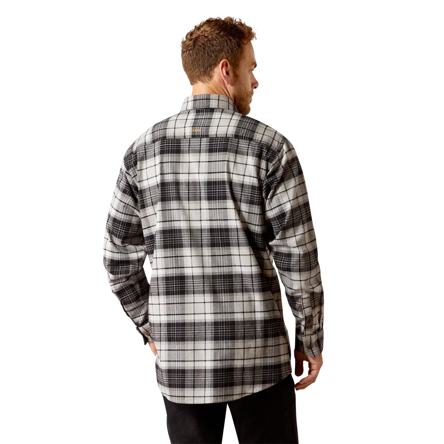 Koszula męska Ariat Men's Rebar Durastretch™ Charcoal Flannel