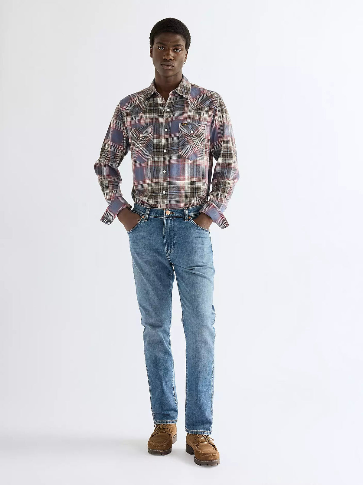 Koszula męska Wrangler Regular Western Shirt Soft Brown