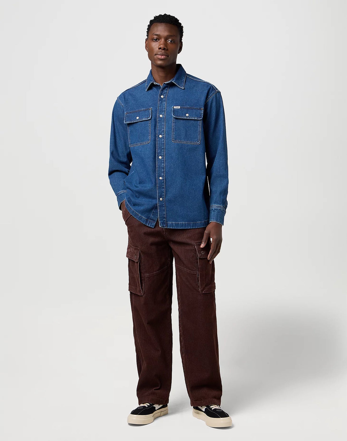 Koszula męska Wrangler Retro Blue
