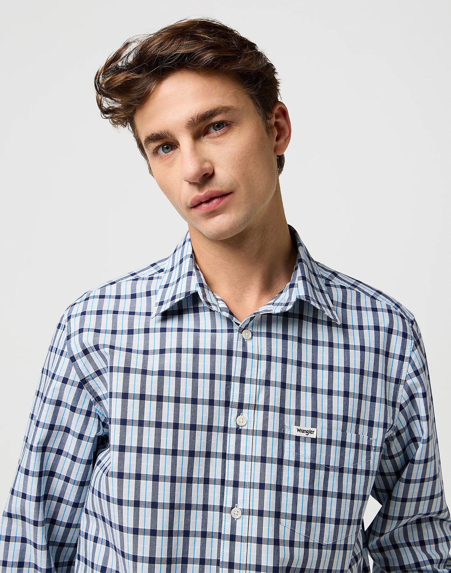 Koszula Wrangler Regular Pocket Blue