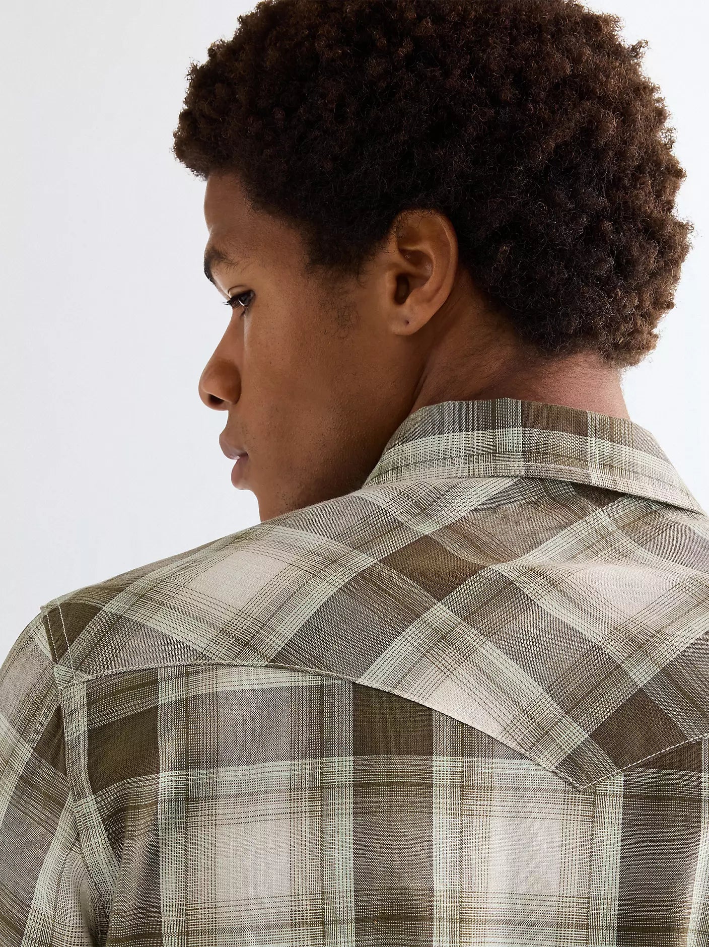 Koszula Wrangler Regular Western in Green Tan