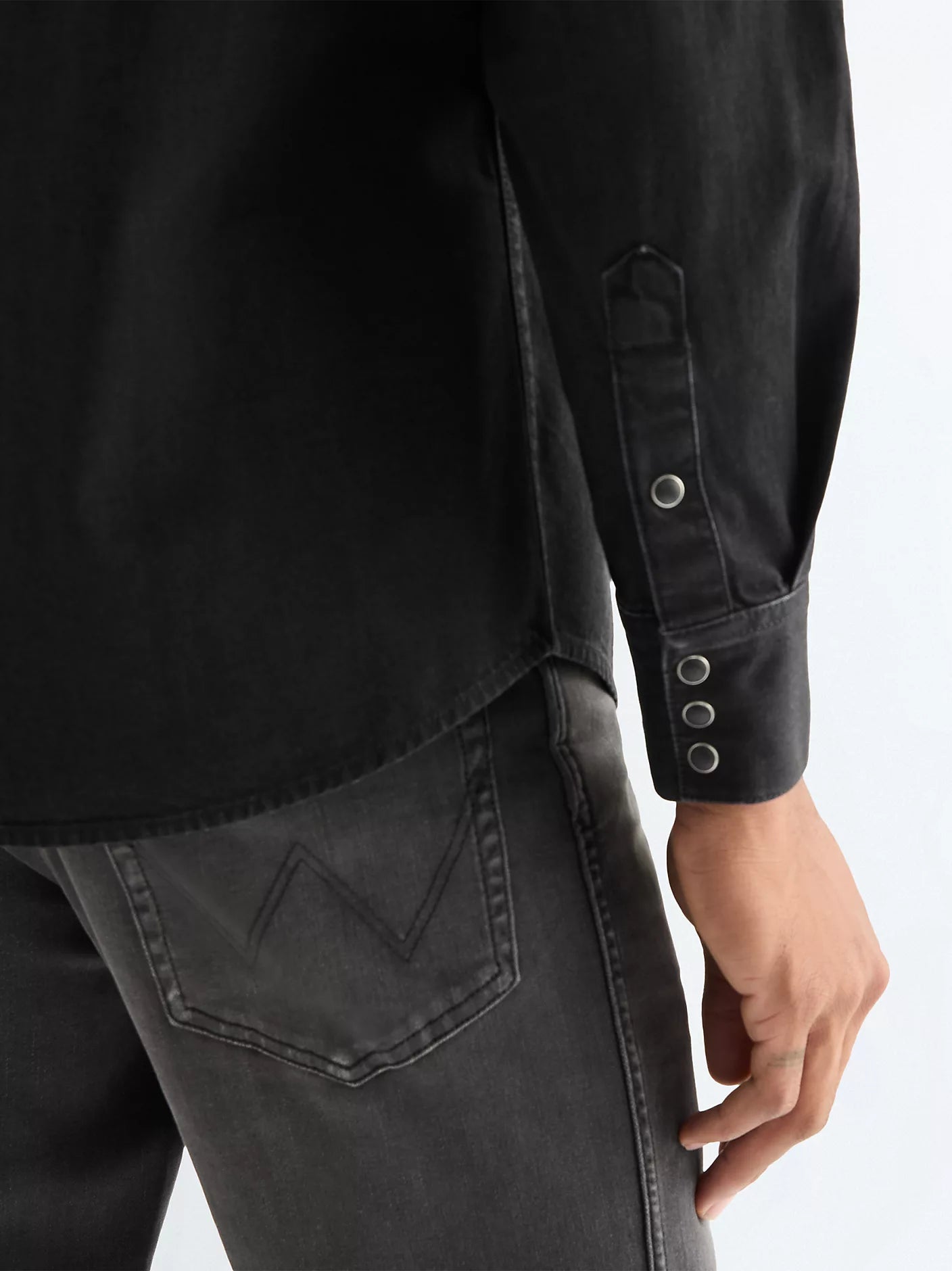 Koszula Wrangler Rinse Black