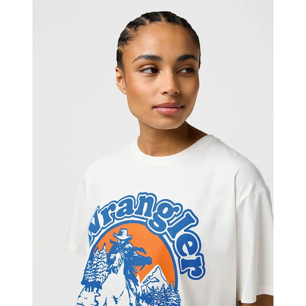 Koszulka damska Wrangler Girlfriend Tee Worn White