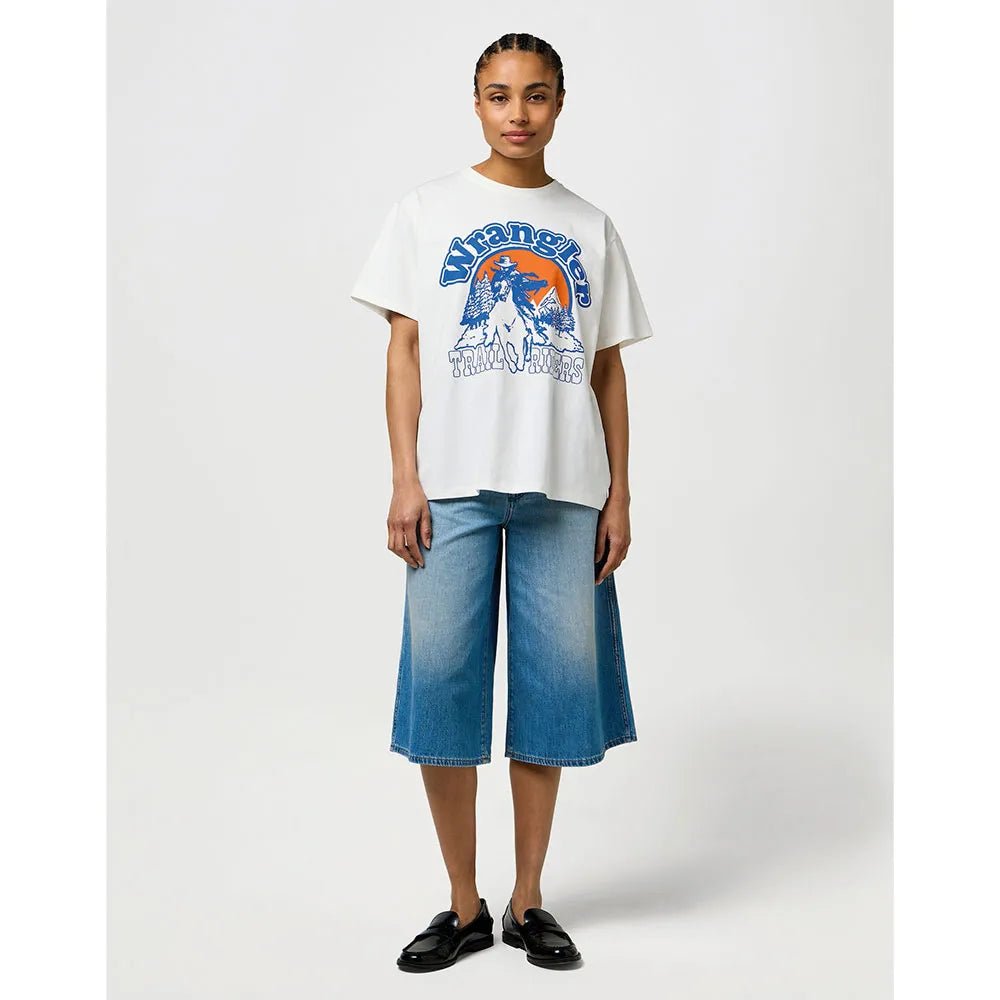 Koszulka damska Wrangler Girlfriend Tee Worn White
