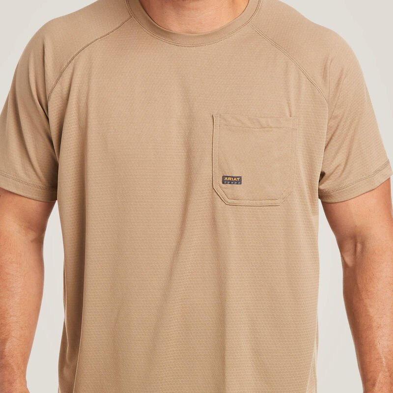 Koszulka Ariat Rebar Heat Fighter Khaki