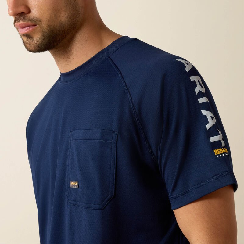 Koszulka Ariat Rebar Heat Fighter Navy