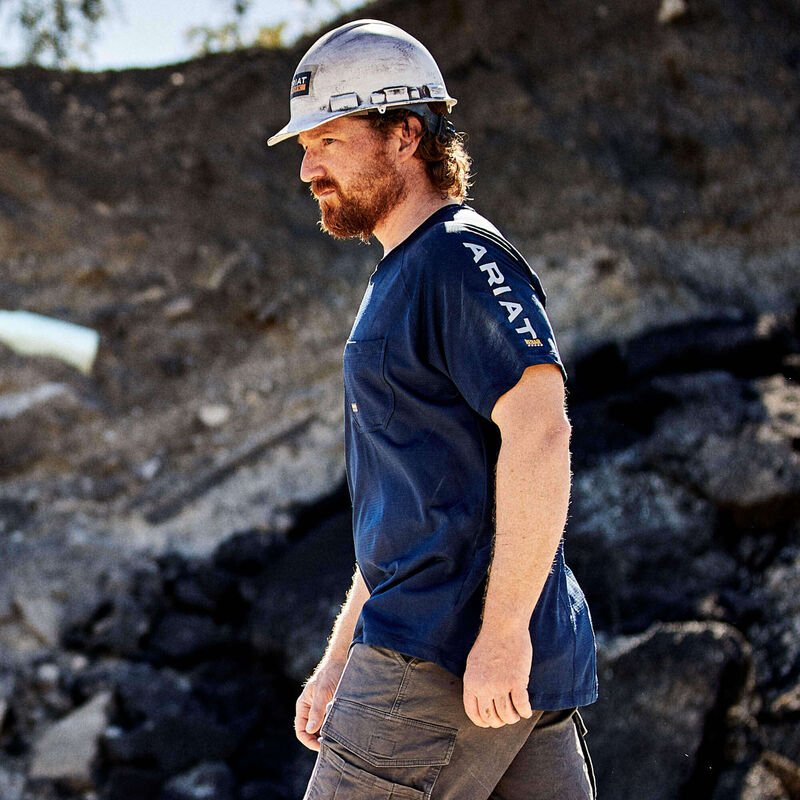 Koszulka Ariat Rebar Heat Fighter Navy