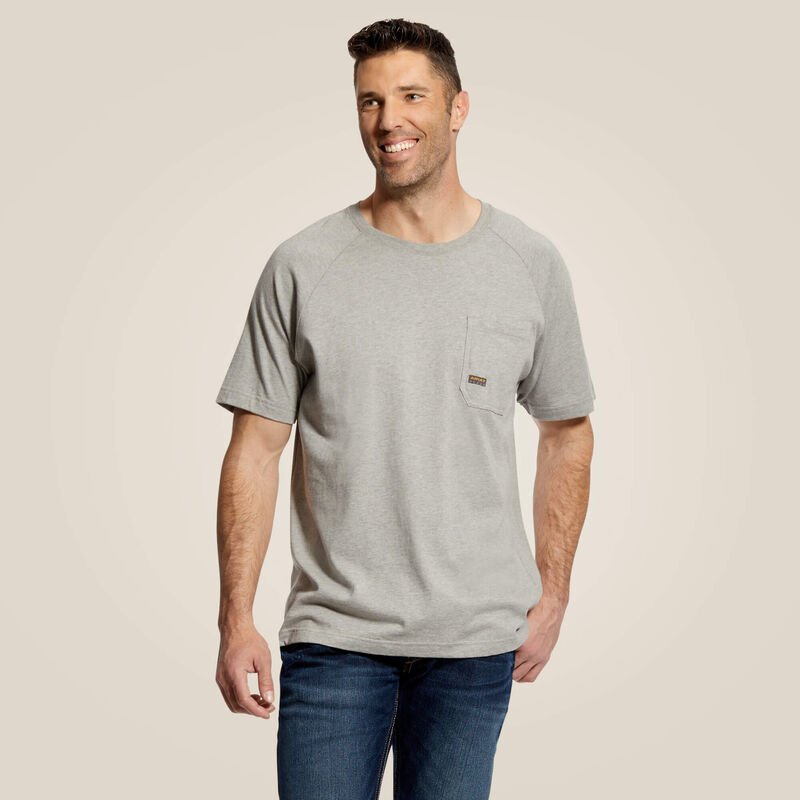 Koszulka Ariat Rebar Strong Heather Grey
