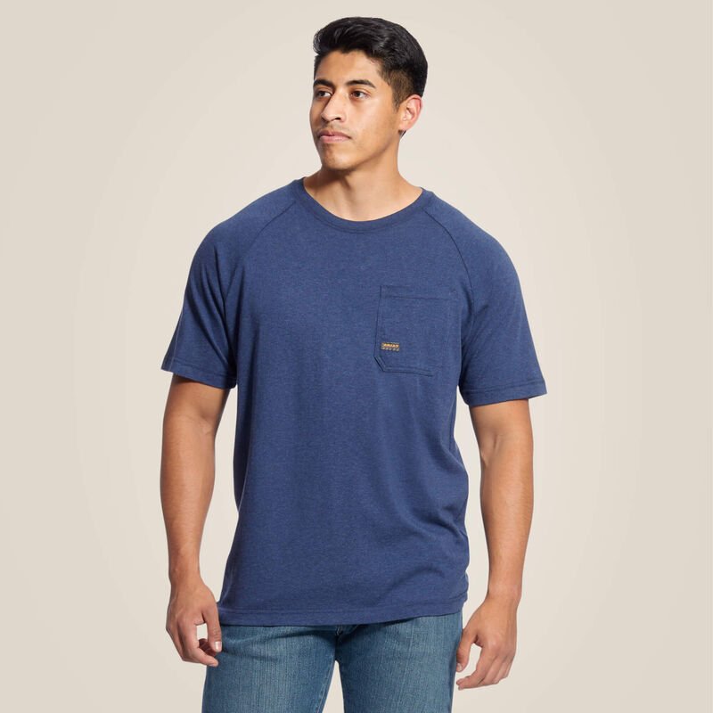 Koszulka Ariat Rebar Strong Navy
