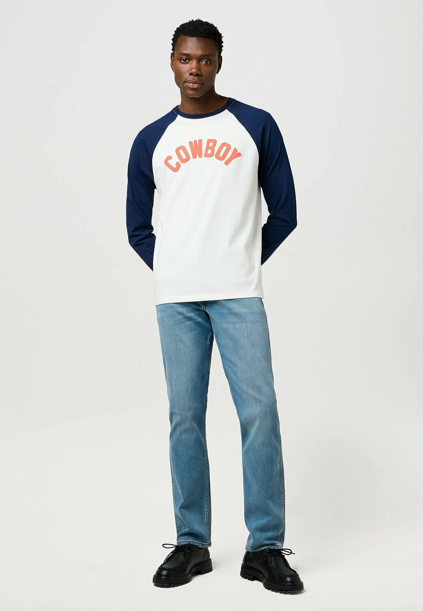 Koszulka męska Wrangler Baseball Tee Black Iris