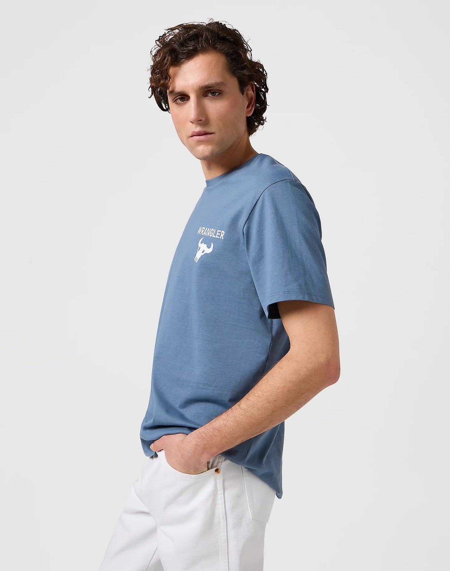 Koszulka męska Wrangler Graphic Tee - Dusty Blue