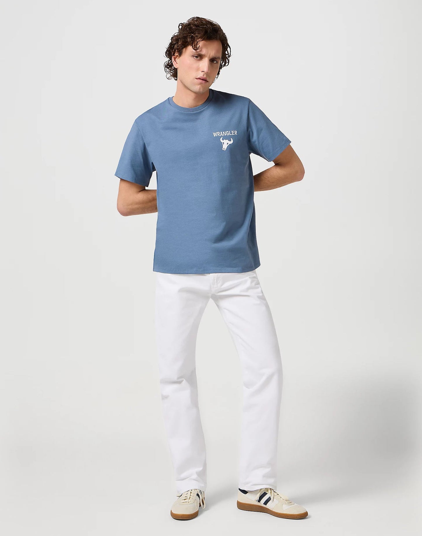 Koszulka męska Wrangler Graphic Tee - Dusty Blue