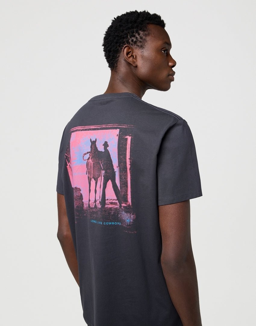 Koszulka męska Wrangler Vintage Tee Faded Black
