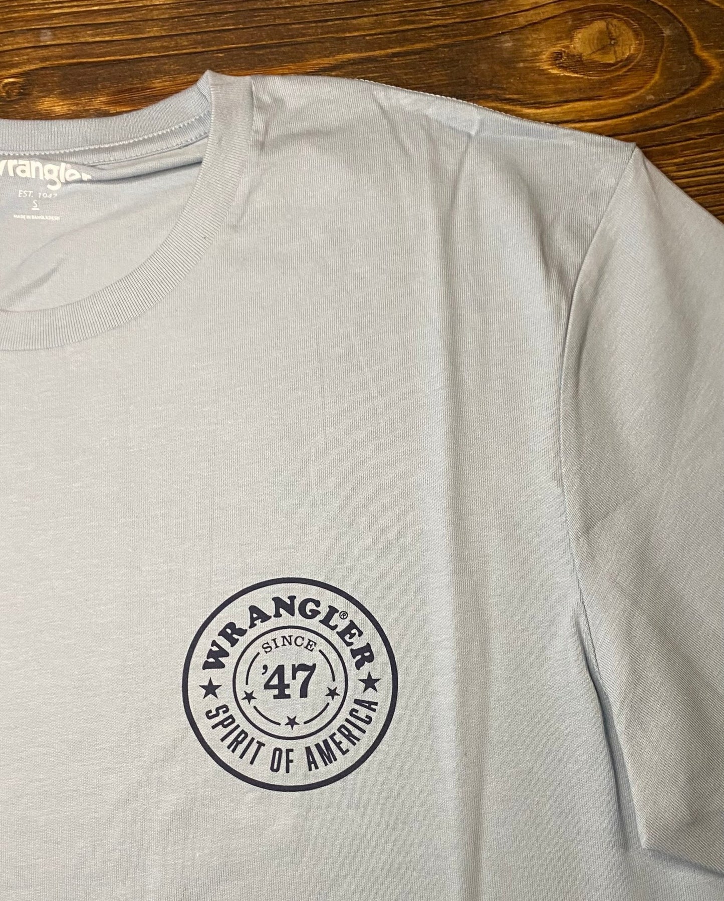 Wrangler GRAPHIC TEE BLUE FOG