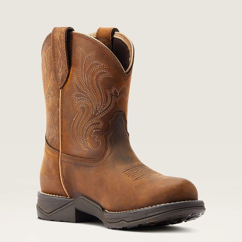 Kowbojki damskie Ariat Anthem Round Toe Shortie Waterproof