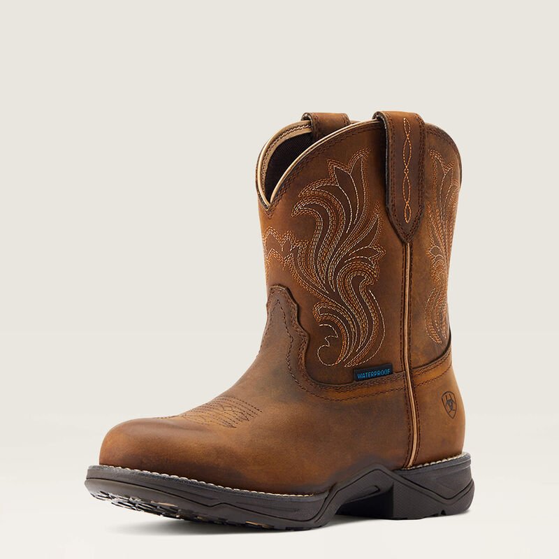 Kowbojki damskie Ariat Anthem Round Toe Shortie Waterproof