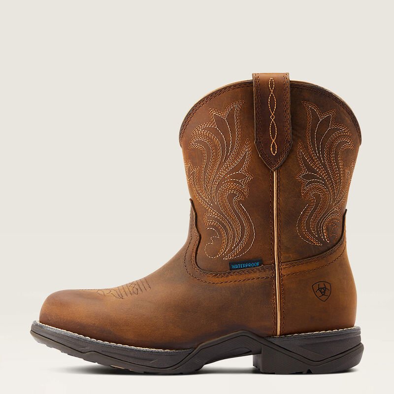 Kowbojki damskie Ariat Anthem Round Toe Shortie Waterproof