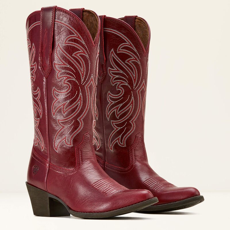 Kowbojki damskie Ariat Heritage J Toe Stretchfit- Sangria