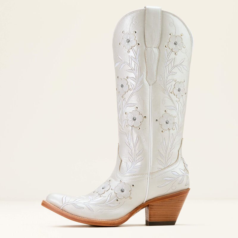 Kowbojki damskie Ariat Romance - PEARLY WHITE