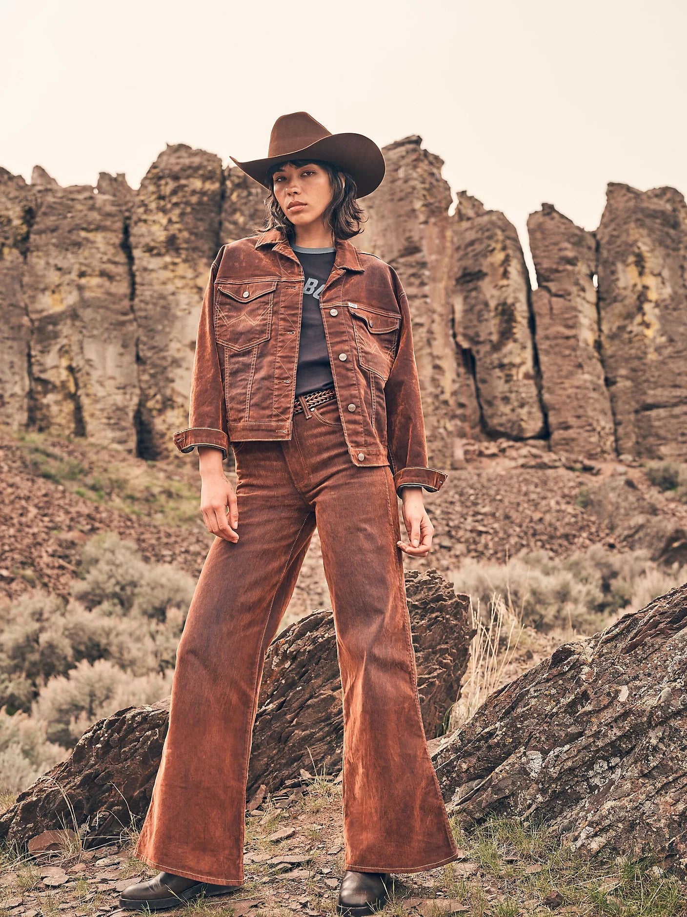 Wrangler Relaxed Cowboy Jacket Cinnamon Chill