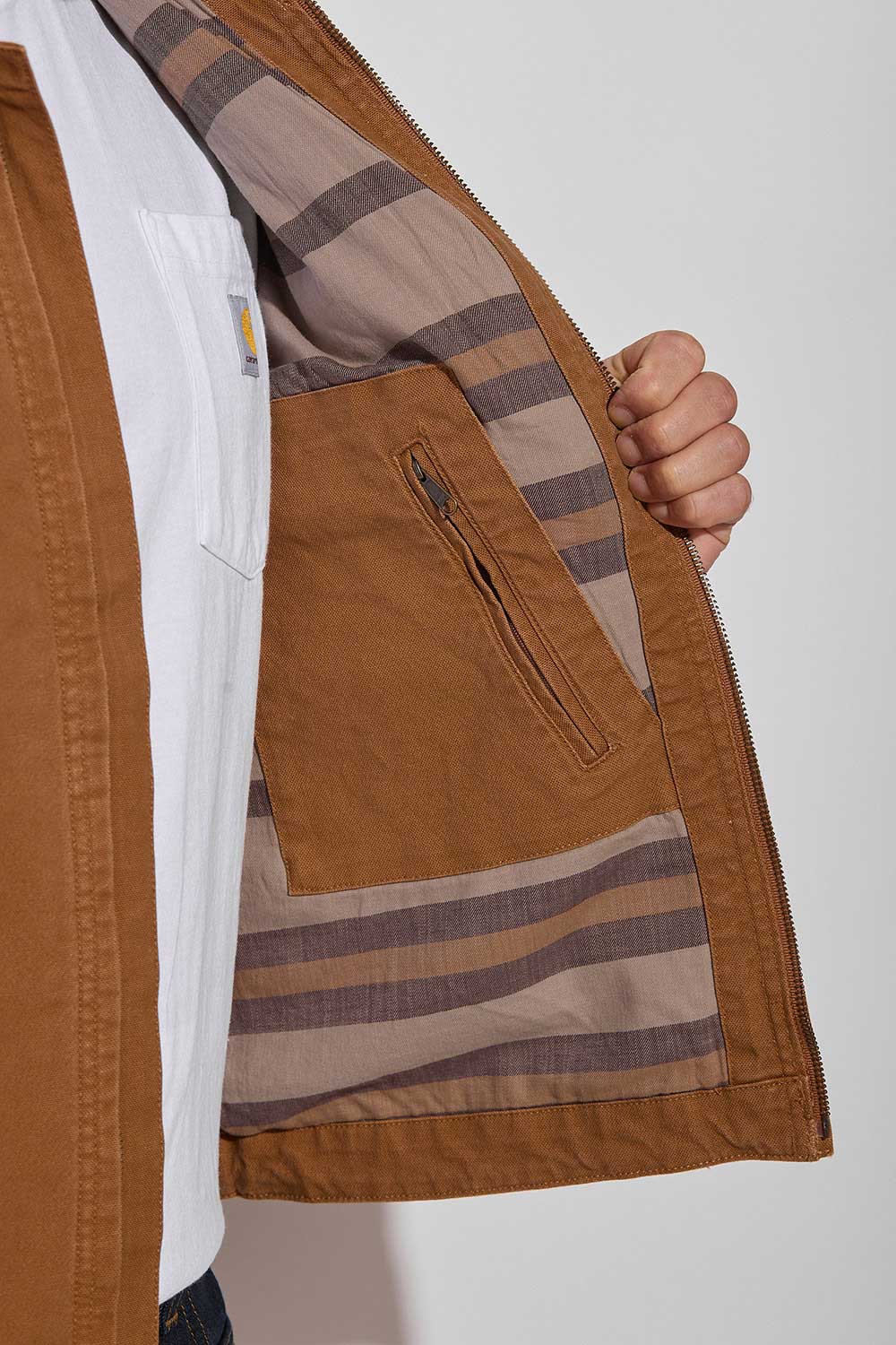Detroitská bunda s podšívkou Carhartt Duck Detroit