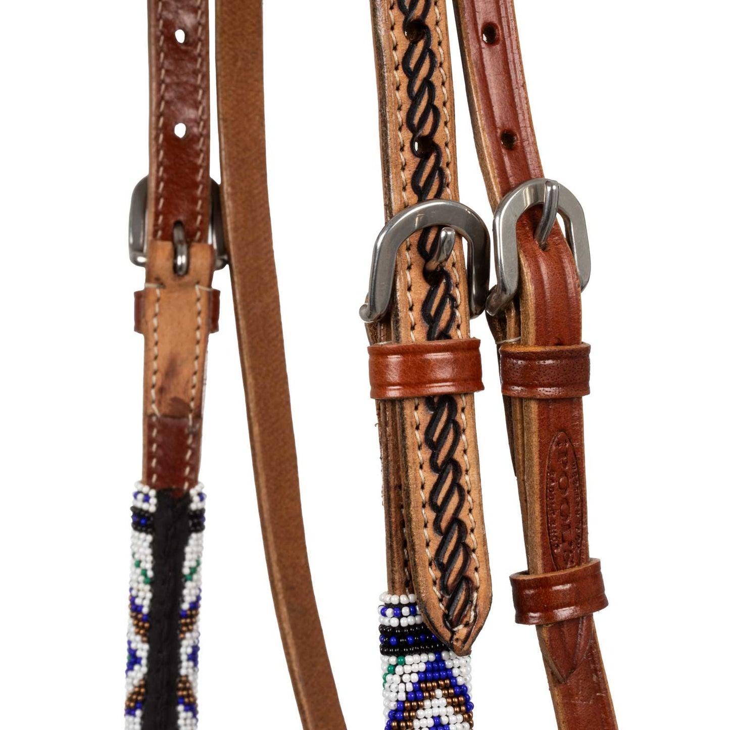 Ogłowie with Blue Diamond Decoration